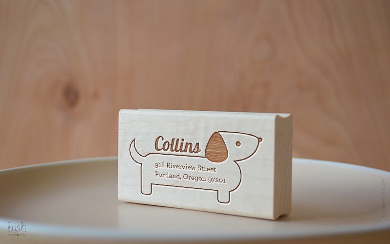 Dachshund - Personalized Address Stamp