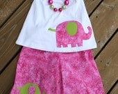 Size 3T Ruffle Capris with matching Ruffle tank, Necklace, Headband and Tutu