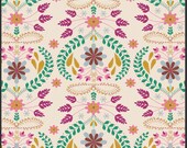 Embroidery's Fortune in Rose - Ruby Spirit Palette - Bijoux - Bari J - Art Gallery Fabric - 1 Yard