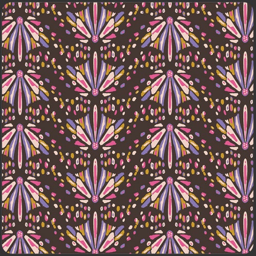 Into the Wild in Cedar - Ruby Spirit Palette - Bijoux - Bari J - Art Gallery Fabric - 1 Yard