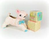 Lamb Planter Vase Sheep Planter Baby Nursery Ceramic Lamb Sheep Little Bo Peep