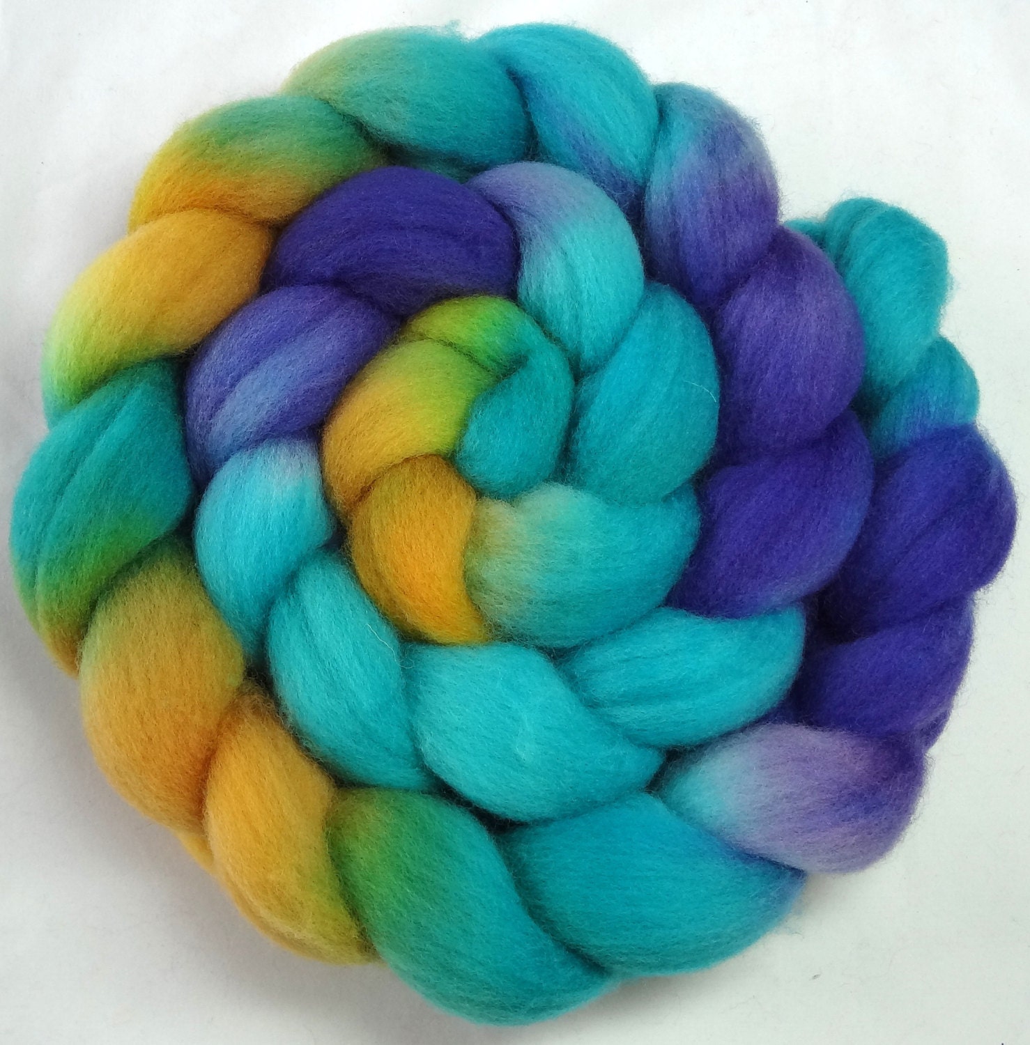 Hand Dyed Spinning Fiber Falkland Combed Wool Top (Roving) 4 oz. 022213-A