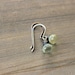 Pond  Green Amethyst Wire Wrap Earrings Sterling Silver Onion Briolette February birhtstone