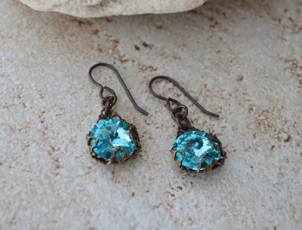 Aqua Nebula Earrings