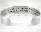 A Sister Is More Than A Forever Friend Secret Message Cuff Bracelet