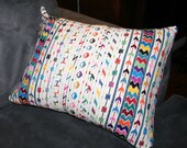 Vintage Latino woven pillow cover