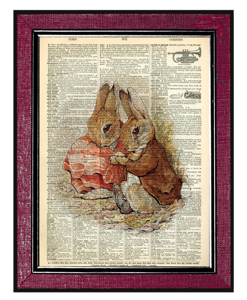 PETER RABBIT & BENJAMIN Wall Decor Book Page Art Dictionary Page Art Wall Hanging Home Decor Kids Decor Rabbit Print Beatrix Potter