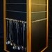 Freestanding counter top 4 sided Rotating Cedar Wood  Earring pendant necklace Jewelry Display Fixture