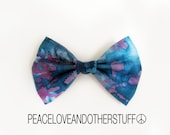 Blue & Purple Hair Bow