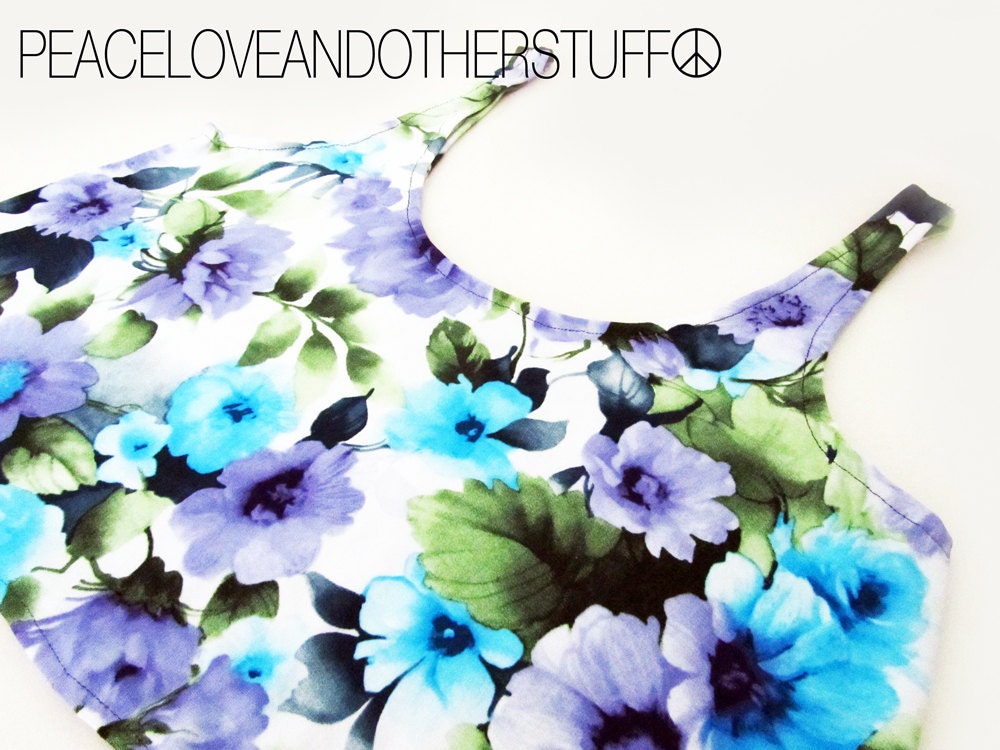 Floral Crop Tank Top