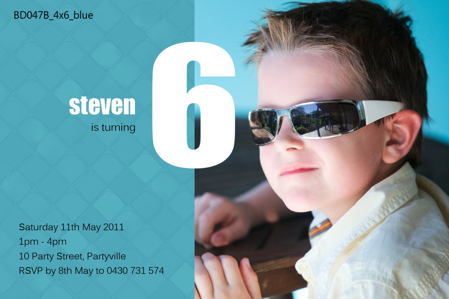 Photo Personalised Birthday Invitations - You Print Il_570xn