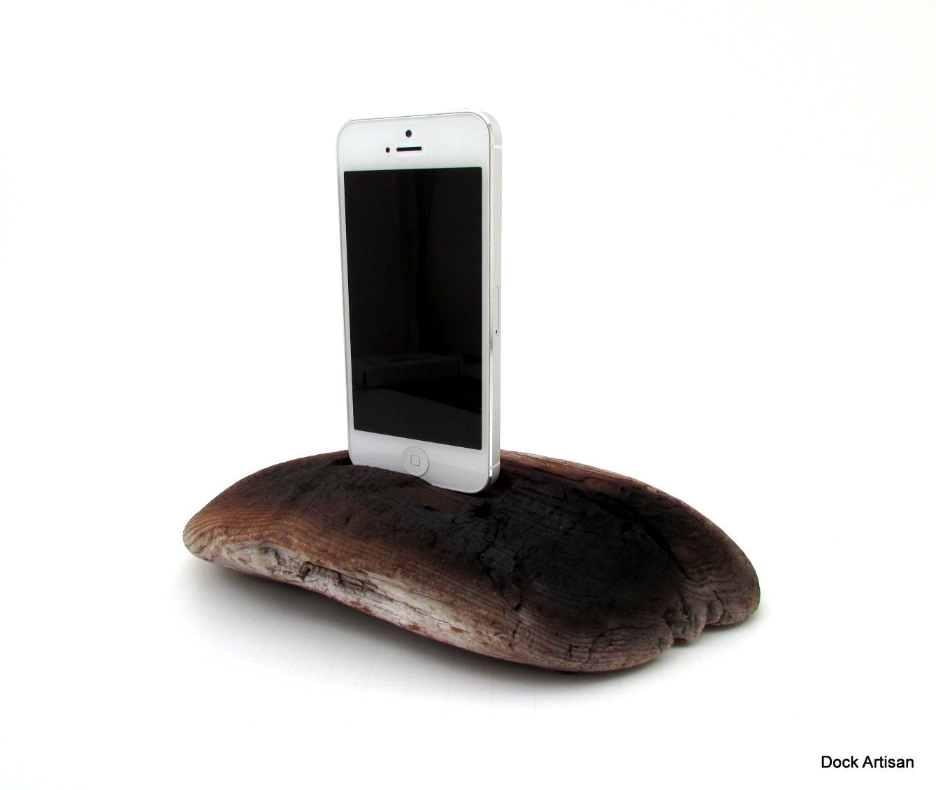 Charred Driftwood Dock for iPhone 5