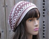 Crochet Pattern - Slouchy  Spring Hat, Crochet Pattern PDF,  Pattern No. 43