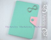 Mint Green Leather iPad Mini Case, case for iPad Mini with One direction infinity directioner symbol