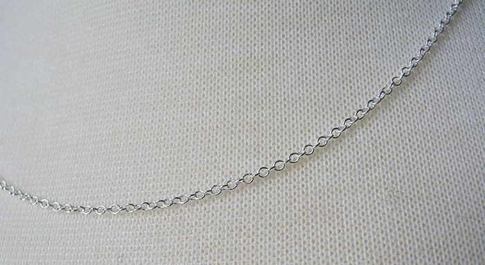 4 pack of 20 inches Sterling Silver 1mm Cable Chain