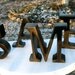 Letters Initial Metal E Decorative Metal Wall Letters