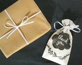GIFT BAGS - Set of 5 Thank You Favour Bags - Bridesmaid Present Bags