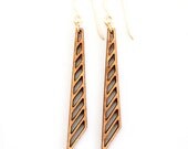 Half Chevron, Laser Cut Earrings