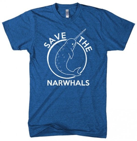 funny shirt Narwhal t shirt S-4XL
