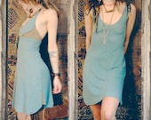 twilight slip dress. organic bamboo hemp blend. choose your hand dyed color. 'made to order'