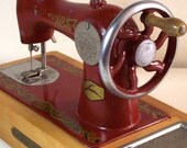 Vintage Children's Miniature Hand Sewing Machine. 1950's. Made in USSR. Collectable.