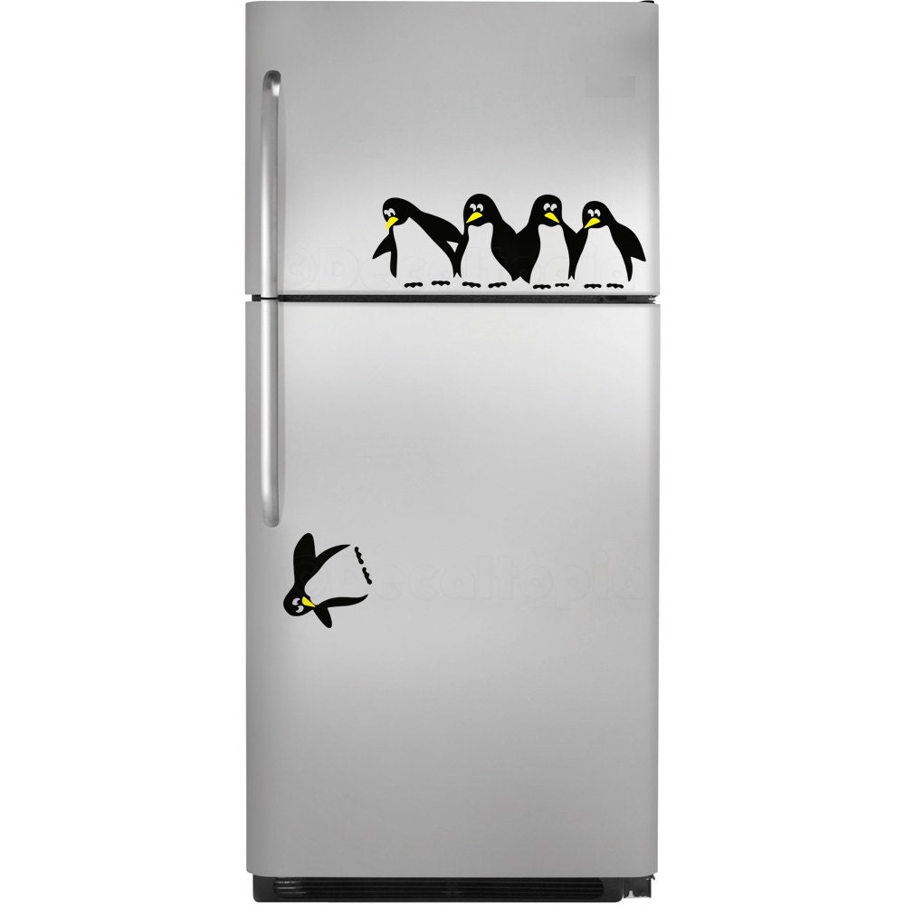 Save the Penguin Fridge Decal