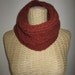 SALE~Hand Knit Chunky Cowl - Warm Cowl in Cinnamon - Soft Winter Accessories - Unisex Winter Fashion in Rich Brown - Chunky Knit Neck Warmer