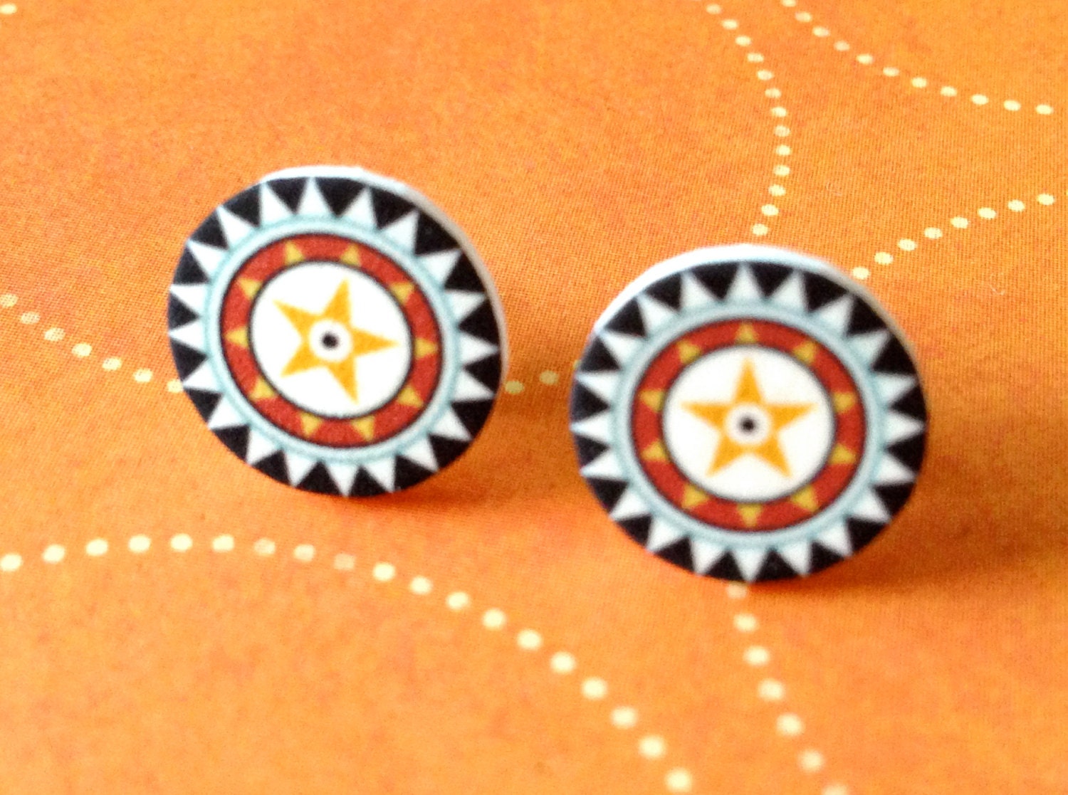 Aztec Native Pattern Earrings