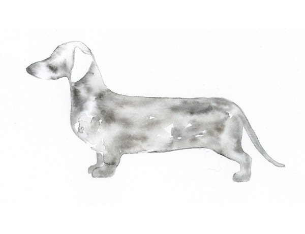 Custom Dog Silhouette 8x10