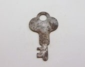 Vintage Flat Lock Key Rusty Steampunk Gothic