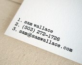 Typewriter Footnotes Stationery - Personalized Letterpress Note Set - Editor Style (30)