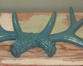 Faux Antlers - Hunting Decor - Modern - Faux Taxidermy - Country Living - Lodge Decor - Teal Blue