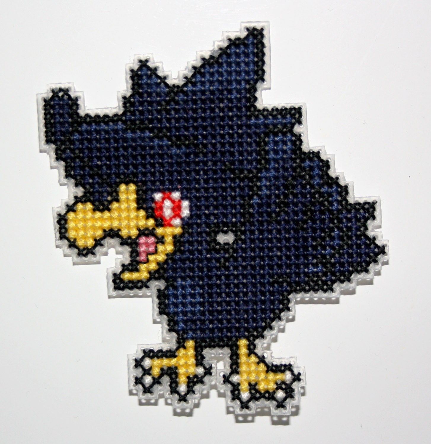 Cross stitch Murkrow Pokemon magnet