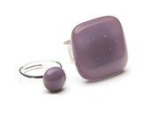 Mother and daughter ring - lavender, lilac
