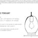 Bubble Hand Blown Glass Industrial Pendant- Petite Clear