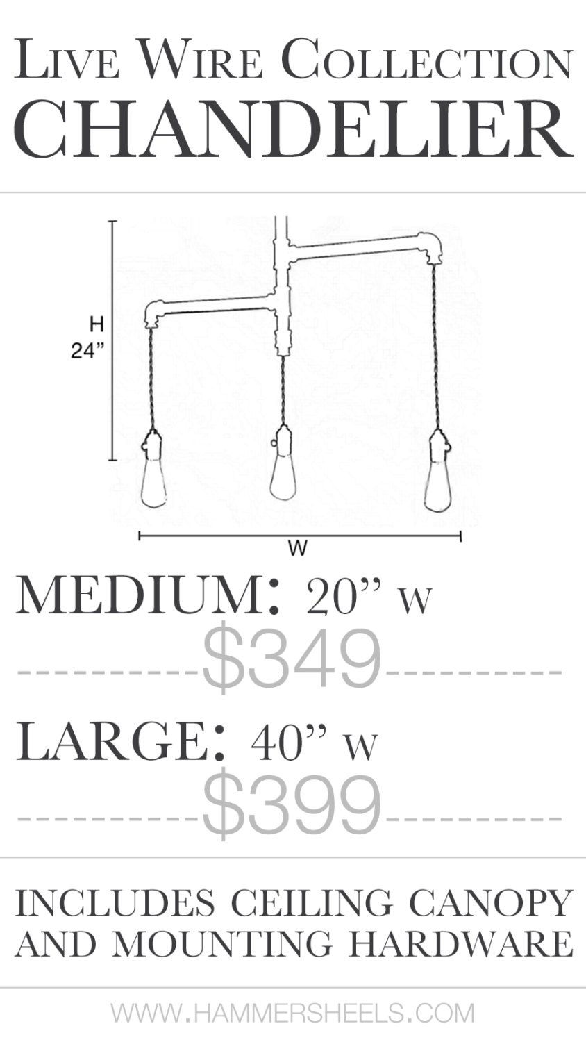 The Original Industrial edison tiered trio pipe chandelier