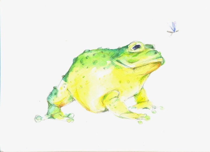 10x8  inch ORIGiNAL WildLIfe Watercolor  painting