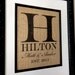 Personalized Burlap MONOGRAM, Name and Est. Date, Gift for Weddings, Engagements, Showers, Announcement