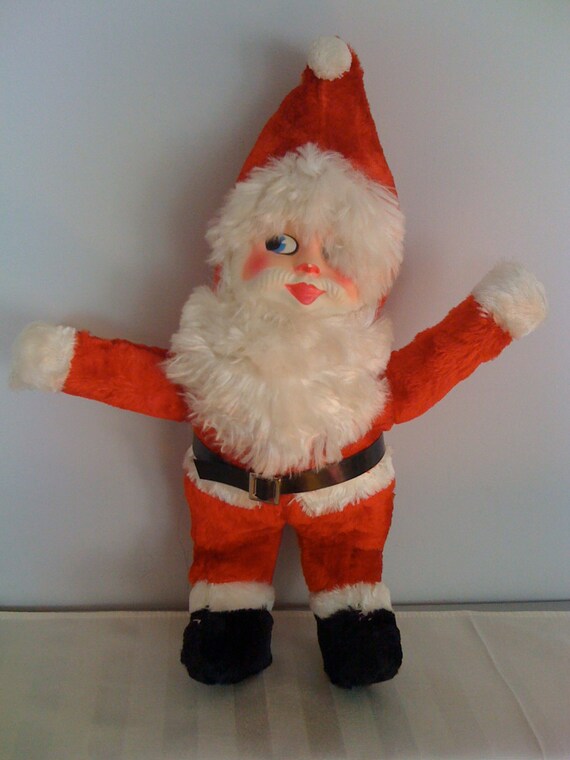 vintage stuffed santa doll