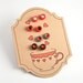 Stud earrings, LOVE set of 4 pairs, polymer clay with glass crystal, red, grey, black, handmade