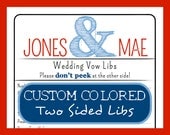 Bridal Shower MAD LIBS - Wedding Vows Bachelorette Game - Ampersand Design - Custom PDF - Guest Book
