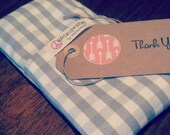 Grey and White Yoga Eye Pillow with Removable Cover