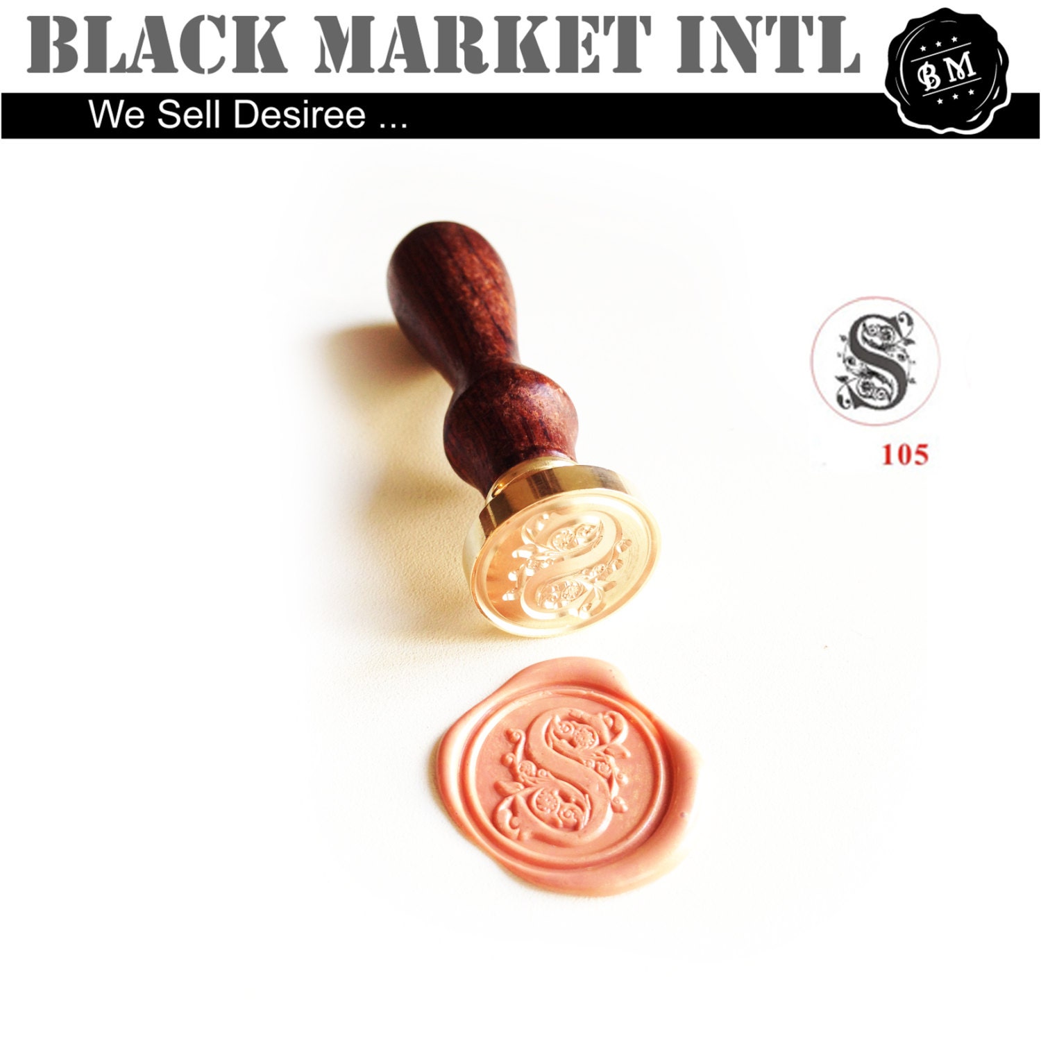 Wax Seal Stamp, custom seal wax letter font set STP-EUR