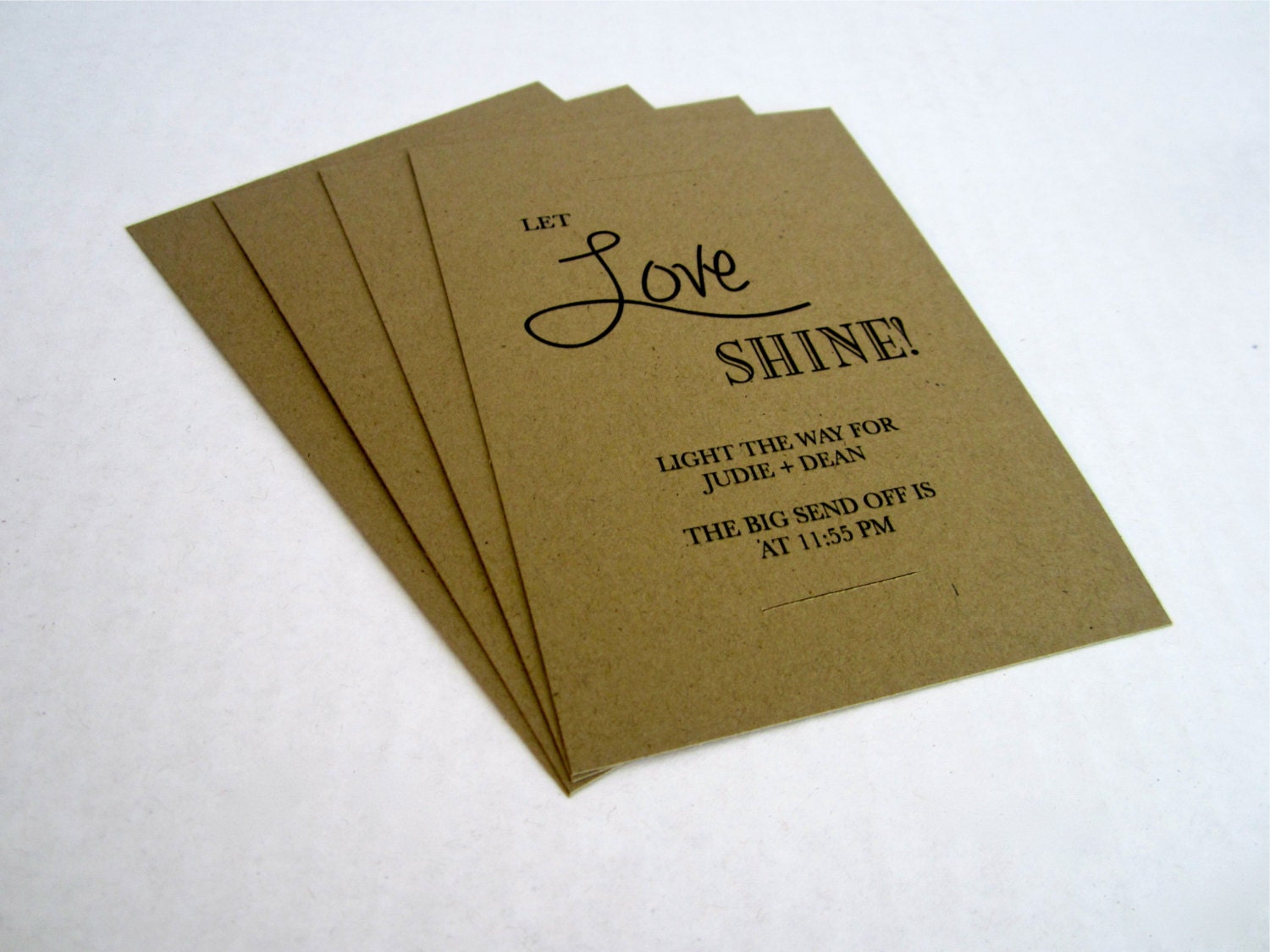 20 Let Love SHINE/ Sparkler Send Off Tags/ Wedding/ Pick Your Own Colors