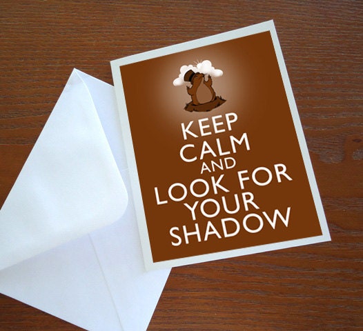 Keep Calm Groundhog Day Print Your Own Poster Card Tag 8x10 inch DIY PIY Printable jpg pdf Download Digital File Clip Art DP72 - WildGeeseDigital