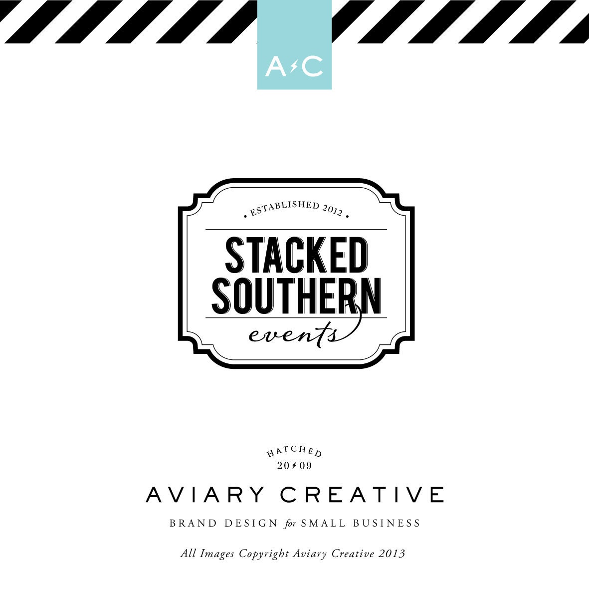 Boutique Premade Logo Design "Southern Events Stacked"