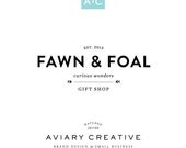 Boutique Pre-made Logo Design "Fawn & Foal" Graphic Design / Custom Brand Design