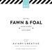 Boutique Pre-made Logo Design "Fawn & Foal" Graphic Design / Custom Brand Design