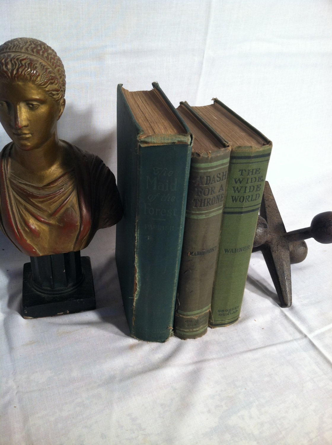Vintage/Antique Book Bundle Shades of Green
