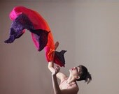 Large ombre colorful shawl